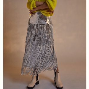 Maeve Sequins Skirt by Anthropologie